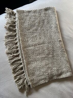 Beige Target Threshold Couch Throw